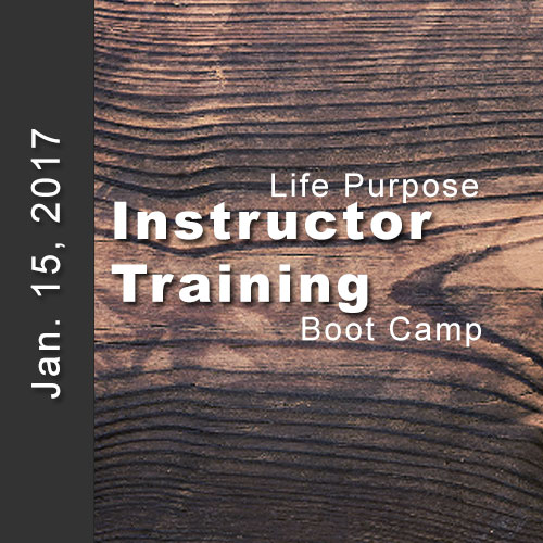 Life purpose boot camp instructor training 